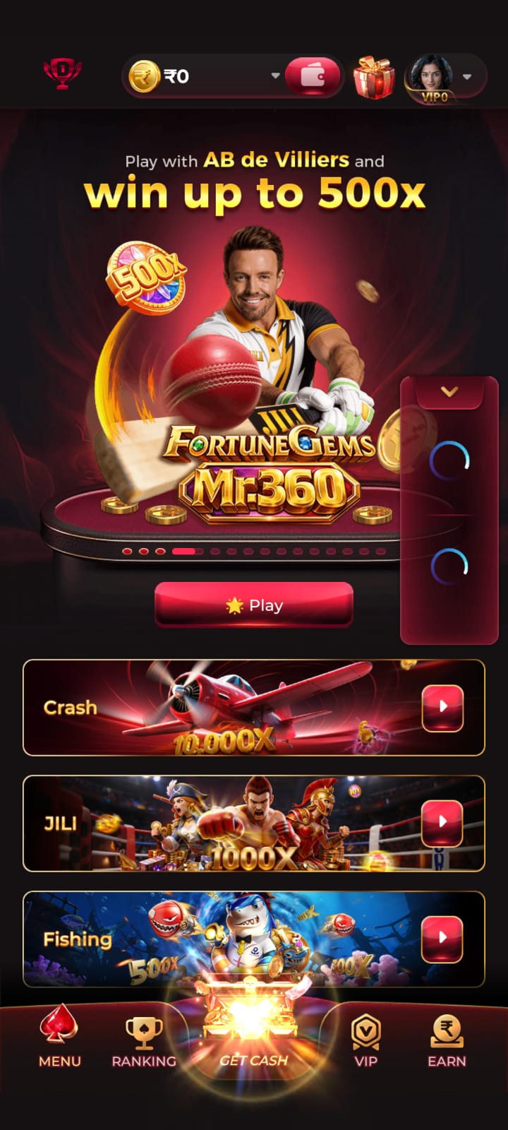 Dream77 Game bonus rewards and mobile gaming interface