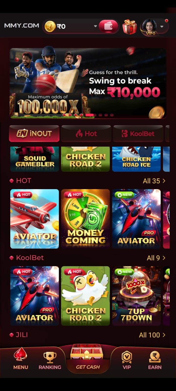 MMY Game app account access and mobile features