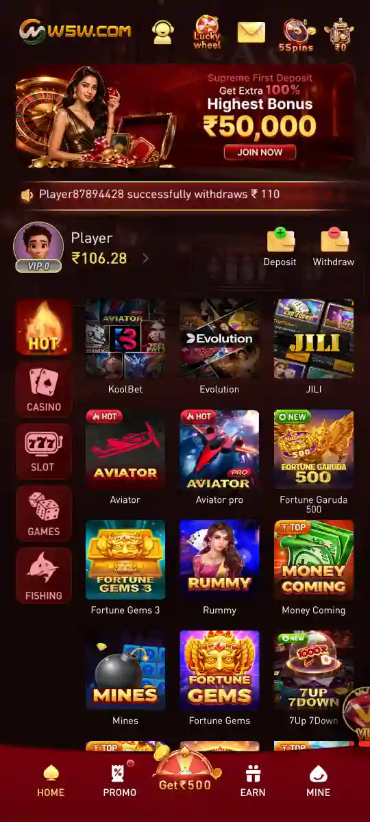 W5W Game app screenshot 2